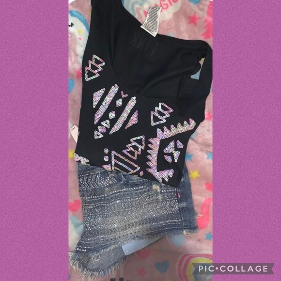 Victoria Secret Pink Bling Shorts Size 2 & Bling
Tee Wow 🤩 Rare Super Sweet New - Picture 11 of 11